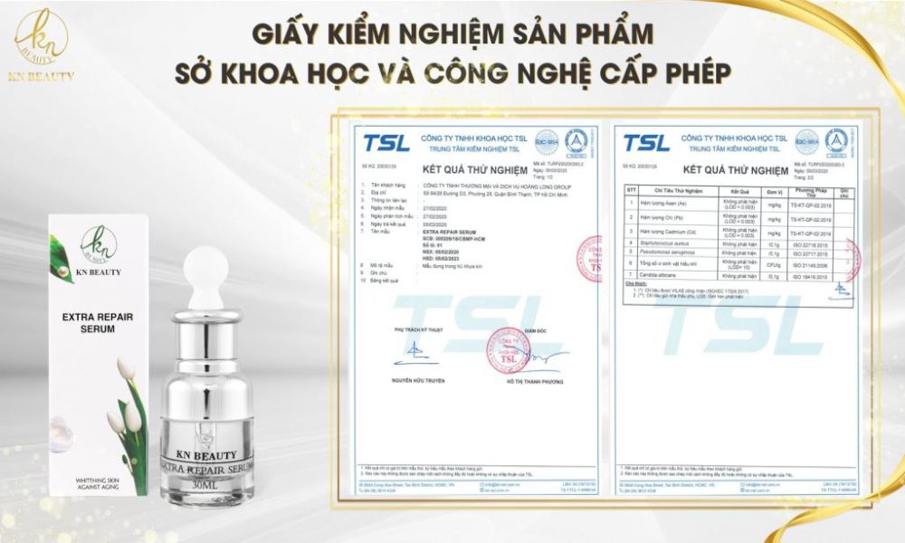 bộ y tế cấp phép cho serum KN Beauty