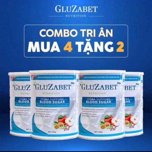 sữa gluzabet combo mua 4 tặng 2