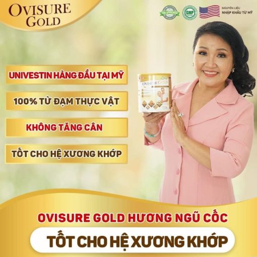 sữa hạt ovisure gold được nghệ sĩ ngân quỳnh giới thiệu