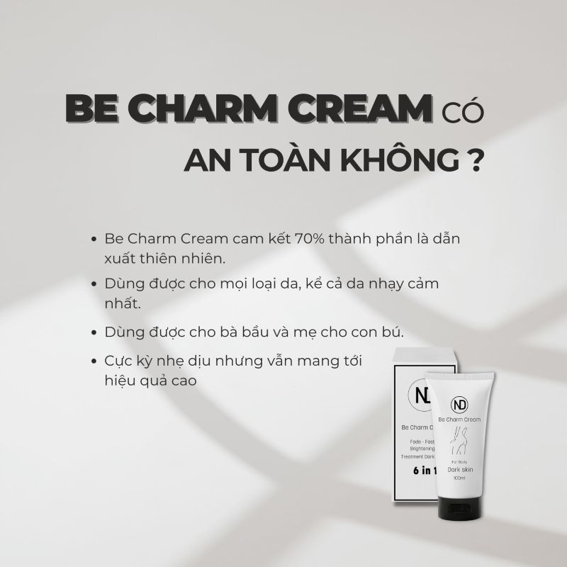 Kem Trị Thâm ND Be Charm Có Tốt Không