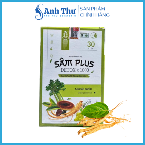 Kẹo Giảm Cân Sâm Plus Detox x1000