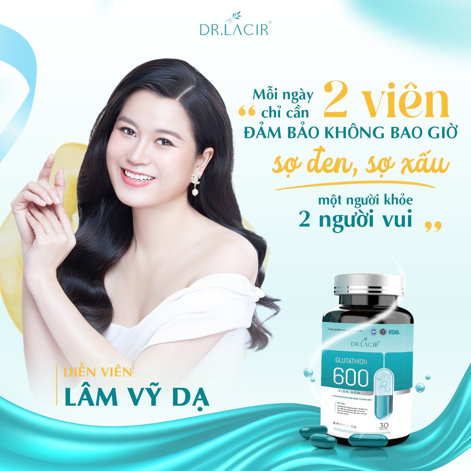 Viên uống Glutathione 600 Dr.Lacir 30 viên