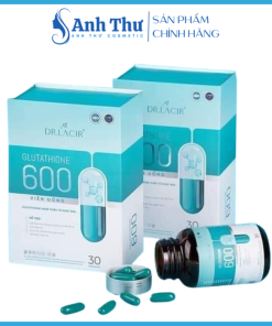 Viên uống hỗ trợ sáng trắng da, mờ nám Glutathione 600 Dr.Lacir