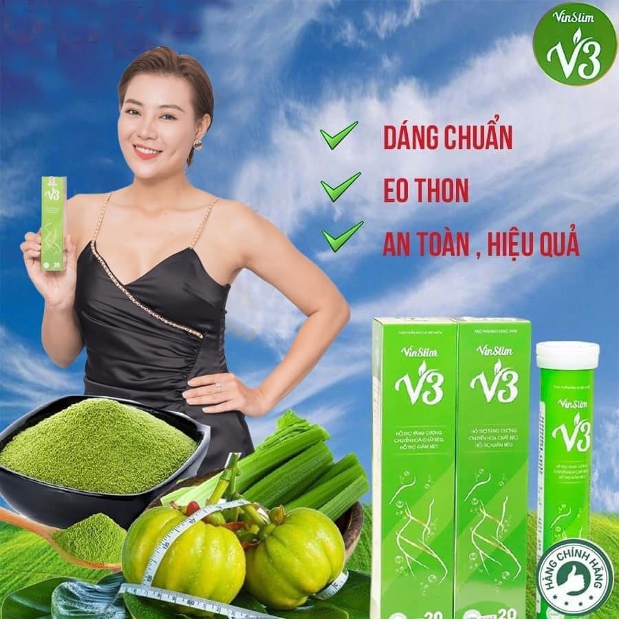 Viên sủi hỗ trợ giảm cân Vinslim V3  