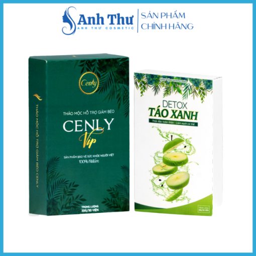 Giảm Cân Cenly Vip Detox Táo Xanh - Thảo Mộc Thiên Nhiên