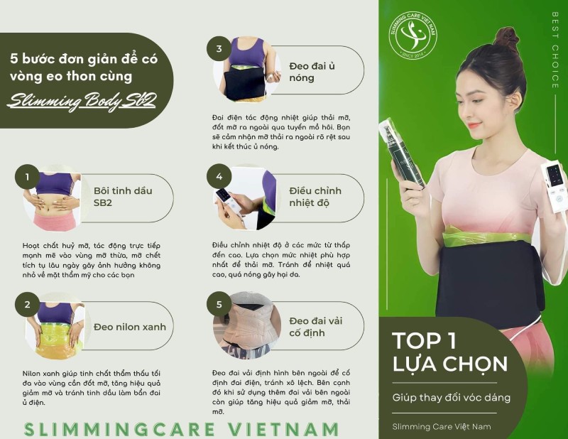 hướng dẫn sử dụng bộ ủ nóng tan mỡ Slimming Body ii