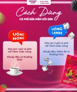 cách dùng cà phê mâm xôi