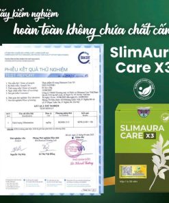 giấy kiểm nghiệm slimaura care x3